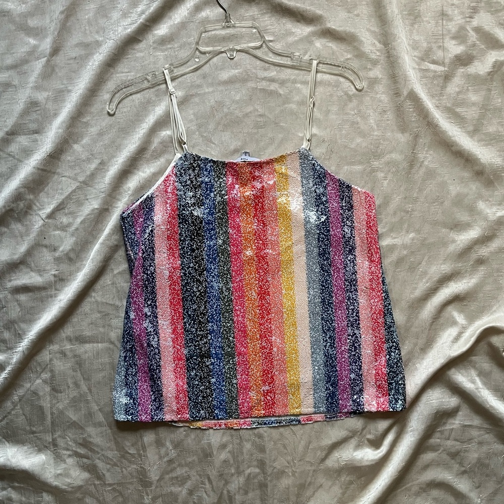 Fate Striped Sequined Top - image 7